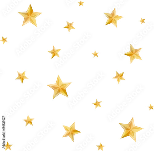 Twinkle twinkle little stars shape pattern. Soft pastel yellow gold star, grain texture isolated.