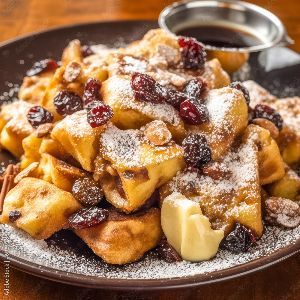 Kaiserschmarrn, traditionelle österreichische Süßspeise, Generative AI