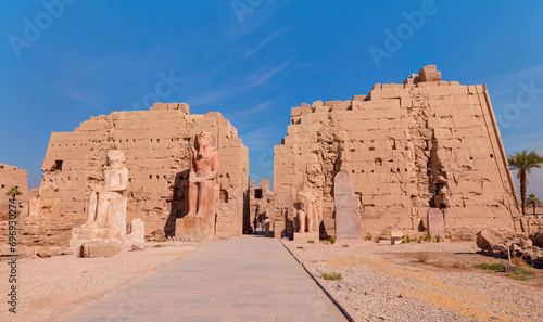 Ancient Temple of Karnak in Luxor - Ruined Thebes Egypt