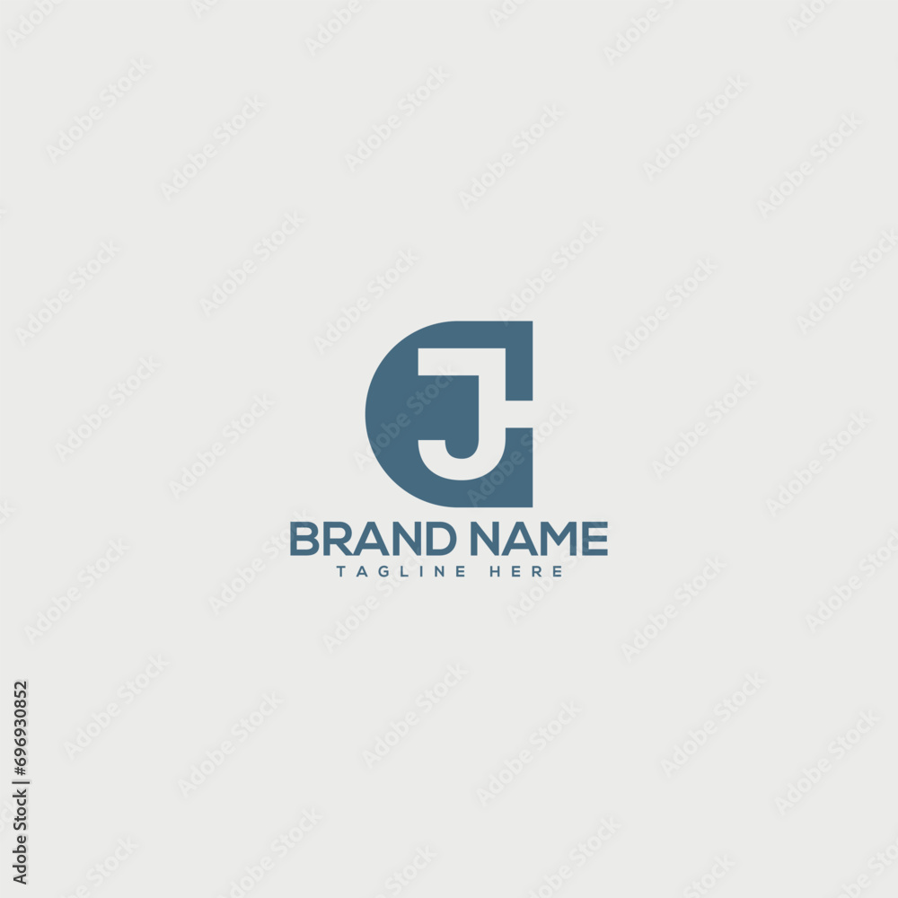 Minimal unique letter CJ JC logo design template - vector Minimal unique letter CJ JC logo design template - vector