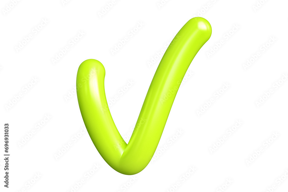 Luminous lime lemon green lettering letter V. Graphic resource suitable for prints, artworks, mood boards and web advertisings. High quality 3D rendering. Luminous lime lemon green lettering letter V. Graphic resource suitable for prints, artworks, mood boards and web advertisings. High quality 3D rendering.