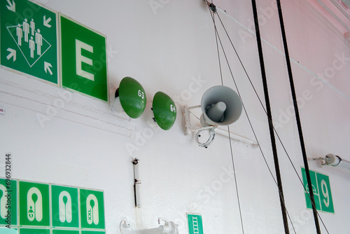 Photography Public address system on a passenger ship