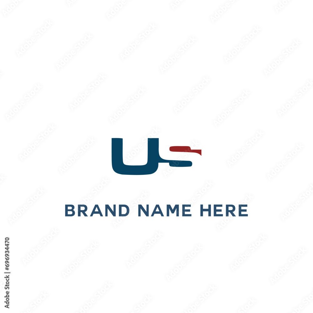 US logo. U S design. White US letter. US, U S letter logo design. Initial letter US linked circle uppercase monogram logo. U S letter logo vector design.	
