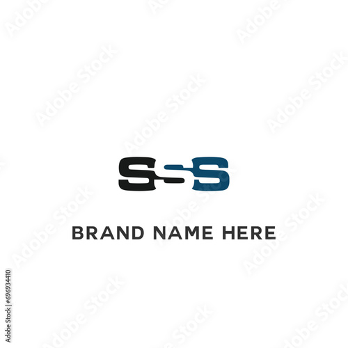 SSS logo. S S S design. White SSS letter. SSS, S S S letter logo design. Initial letter SSS linked circle uppercase monogram logo. S S S letter logo vector design.	
