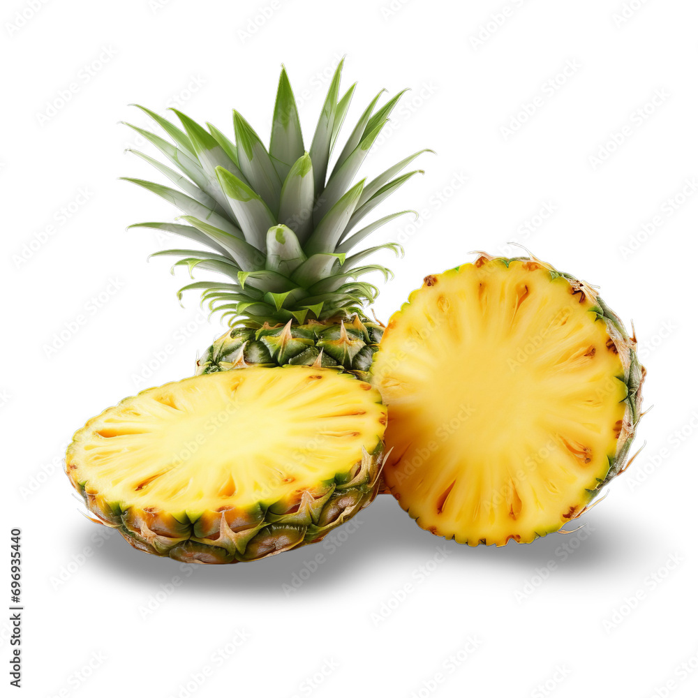 pineapple Slices isolated on transparent background pineapple Slices isolated on transparent background