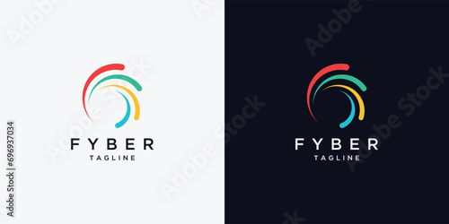 initial c abstract logo design illustration	