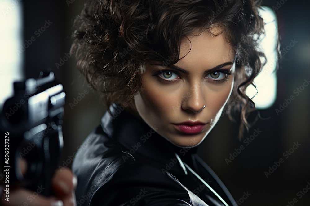 Generative AI picture of secret agent spy person modern film style killer detective soldier Generative AI picture of secret agent spy person modern film style killer detective soldier