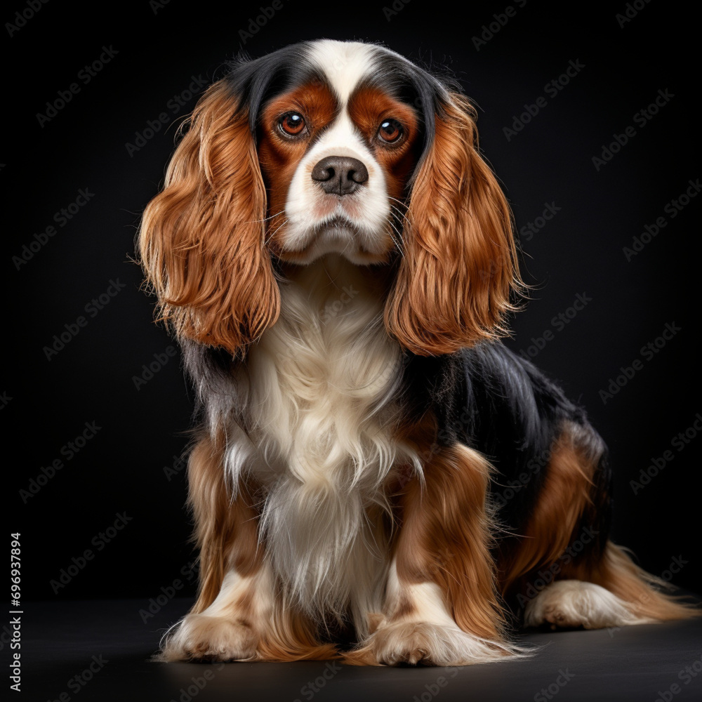 Portrait of cavalier king chales spaniel Portrait of cavalier king chales spaniel