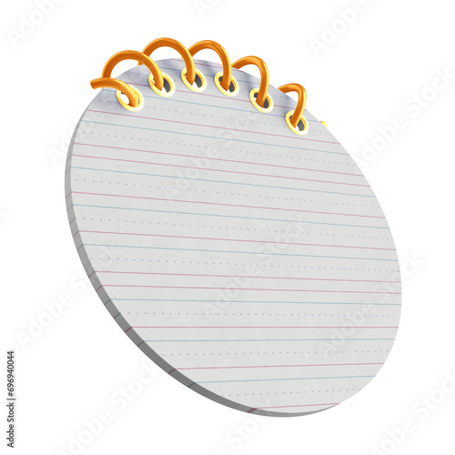 Canvas Print Notepad 3D, Bloco 3D, commonplace book, writing pad