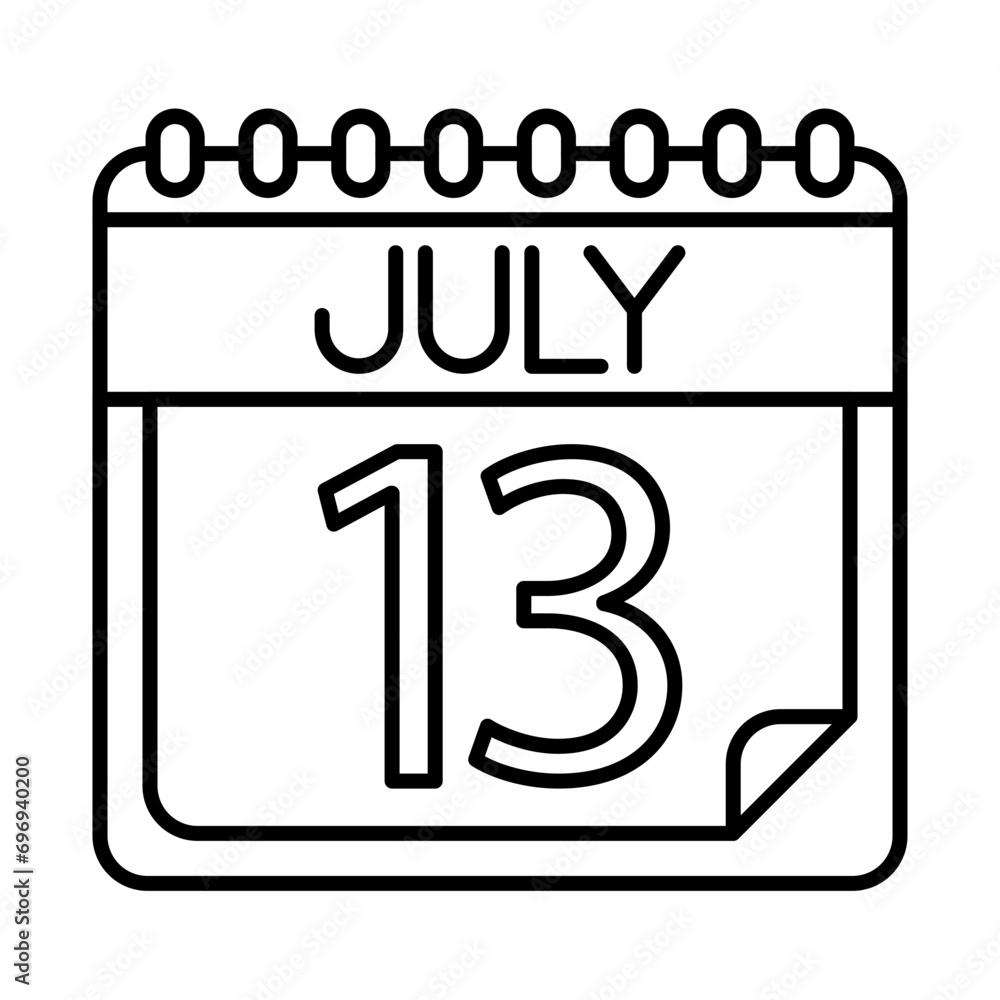 July Icon Design July Icon Design