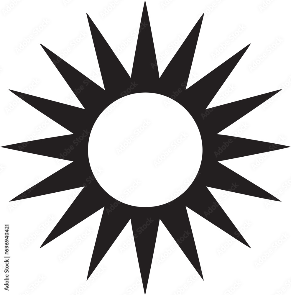 Abstract Sun logo vector illustration. Abstract Sun vector Icon and Sign.