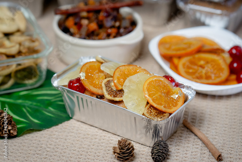 Spiced rum fruitcake