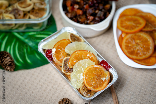 Spiced rum fruitcake