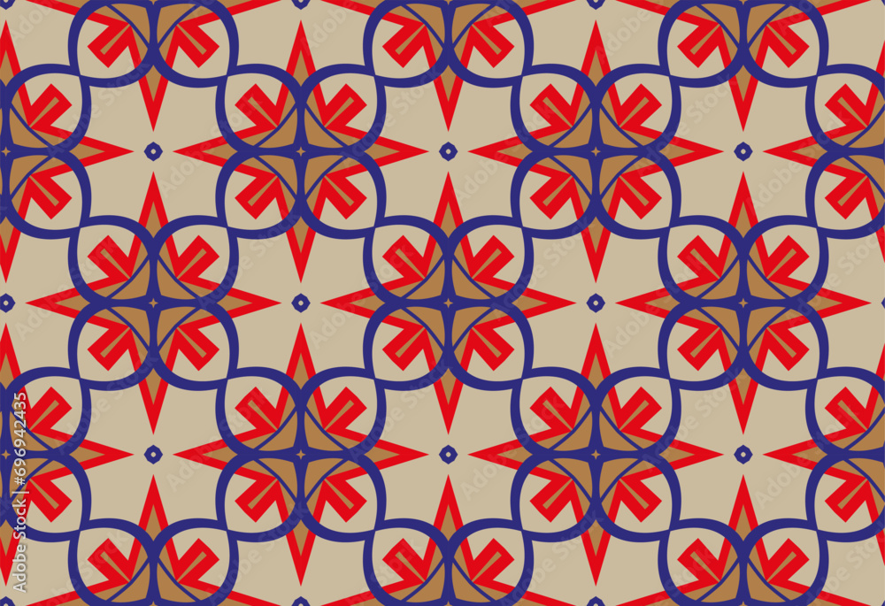 Fototapeta premium Seamless pattern geometry graphic for textile wrapping cover floor fabric textured wallpaper background