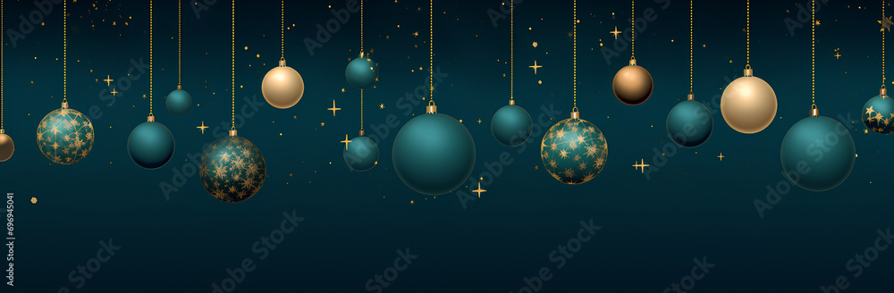 Christmas and New Year blue background with golden stars and christmas balls. Christmas and New Year blue background with golden stars and christmas balls.