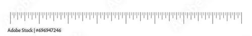 Ruler 8 inches. Measuring tool. Ruler grid 8 inches. Simple metric inch size indicators. Vector illustration.