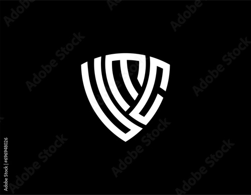 UMC creative letter shield logo design vector icon illustration photo