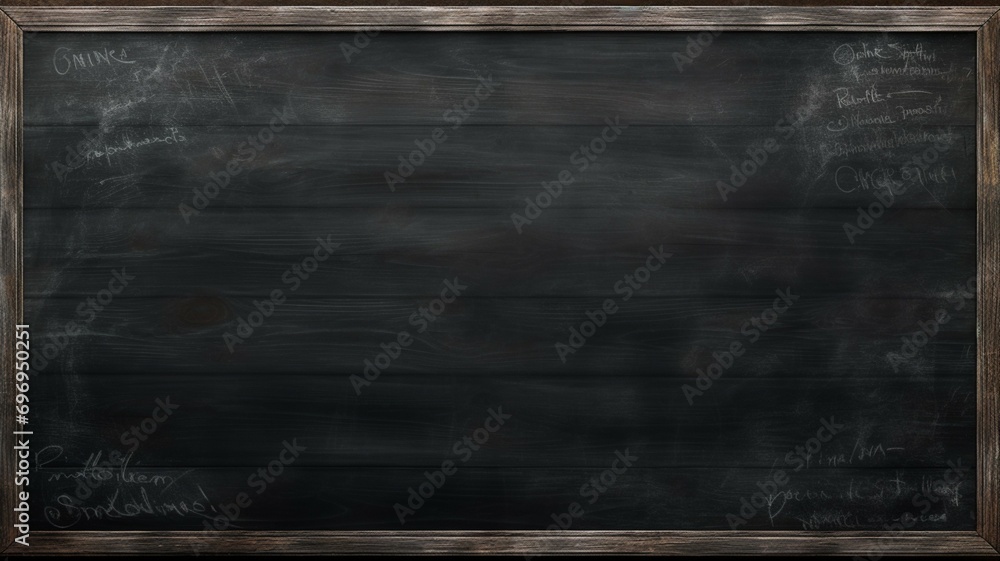 Chalkboard with Chalked Art Background Chalkboard with Chalked Art Background
