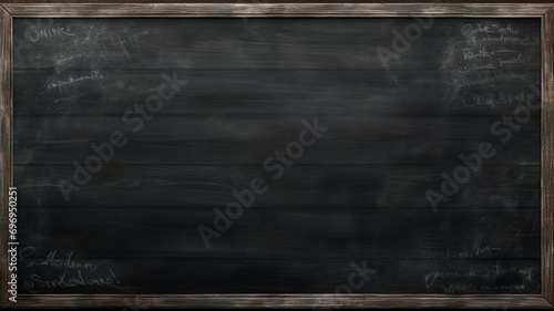 Chalkboard with Chalked Art Background