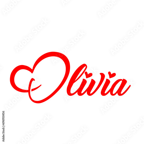 olivia name female design