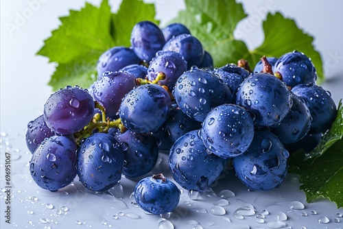 Wallpaper Mural Blue grape isolated on white background   high quality for advertising and commercial use Torontodigital.ca