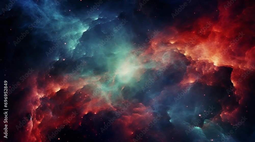 Colorful galaxy background, abstract universe wallpaper