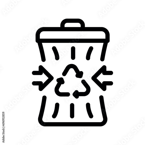 Waste upcycle color flat icon. Zero waste lifestyle. Eco friendly.