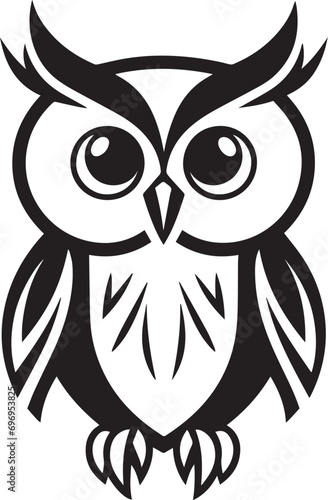 Fototapeta Naklejka Na Ścianę i Meble -  Wise Owl logo vector illustration. Wise Owl vector Icon and Sign.
