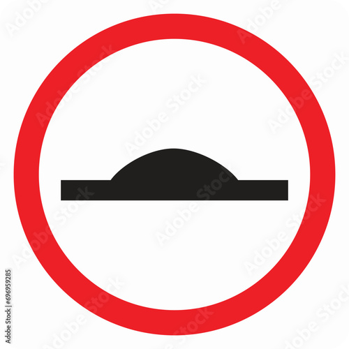 Road, traffic signal speed breaker icon vector eps