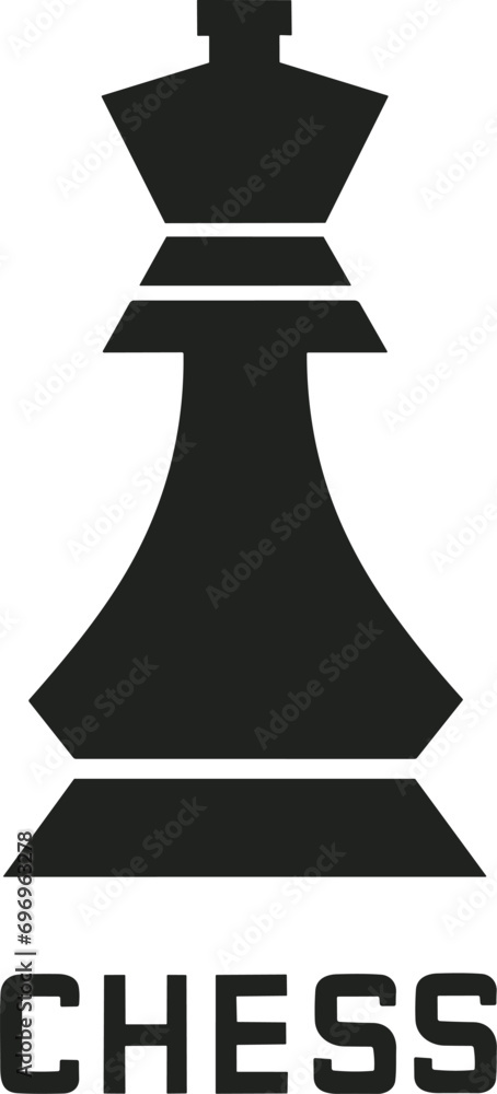 Abstract Chess Game Concept Vector for Modern Strategy and Design Innovation