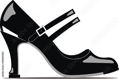 Fashionable Dance Shoe Vector for Latin Dance Performers and Cha-Cha Enthusiasts photo