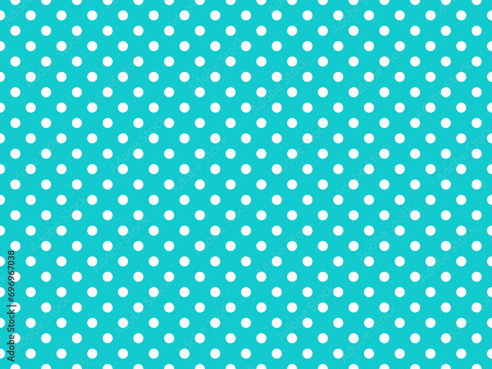 texturised white color polka dots over dark turquoise cyan backg
