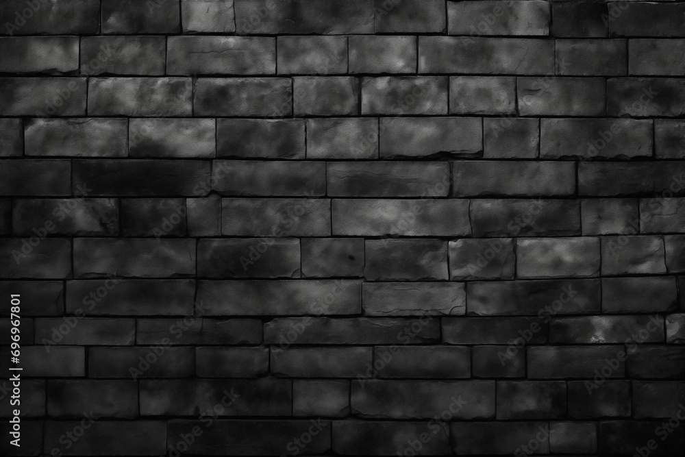 brick wall black, uniform texture background