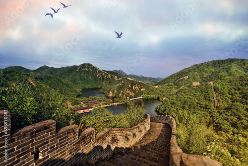 View of The Great Wall of China, Beijing
 photo