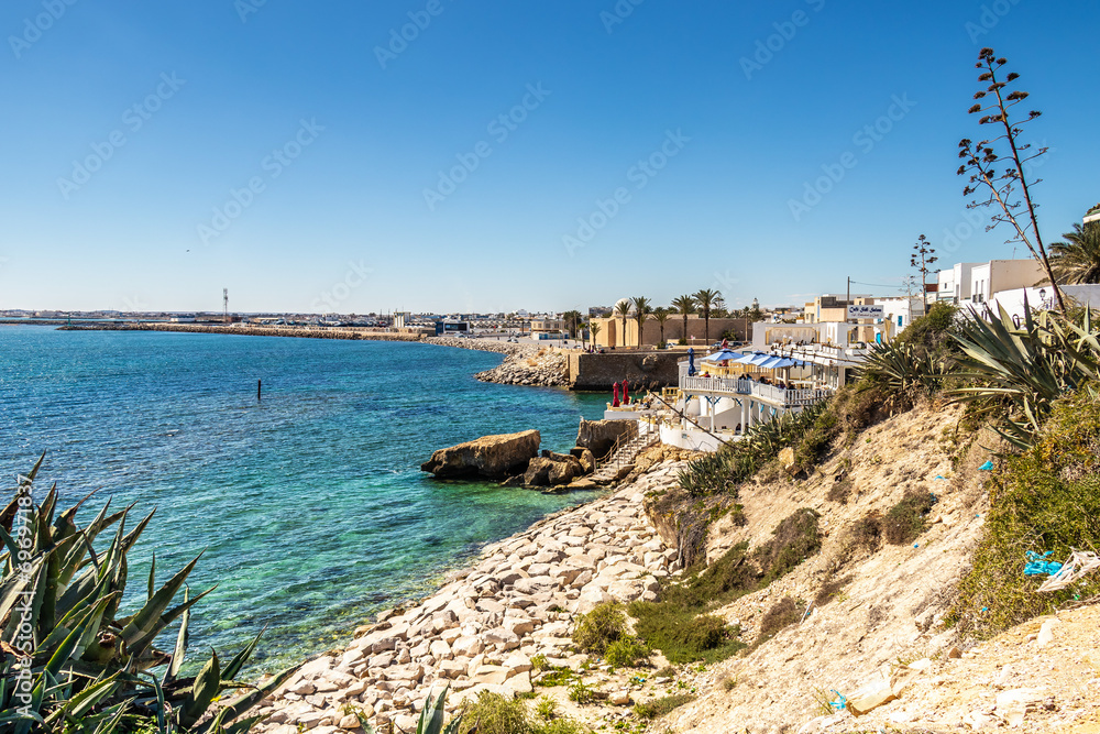 The Beach of Mahdia City in Tunisia. Norh Africa