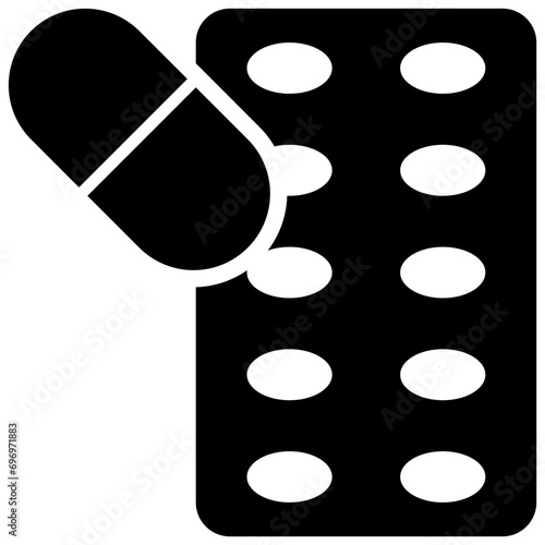 medicines glyph style icons