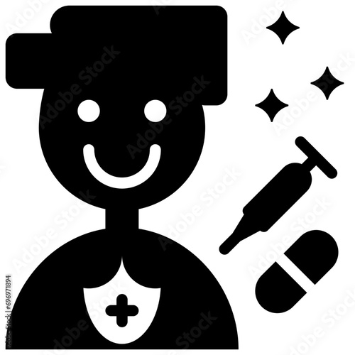 allergy medication treatment glyph style icons