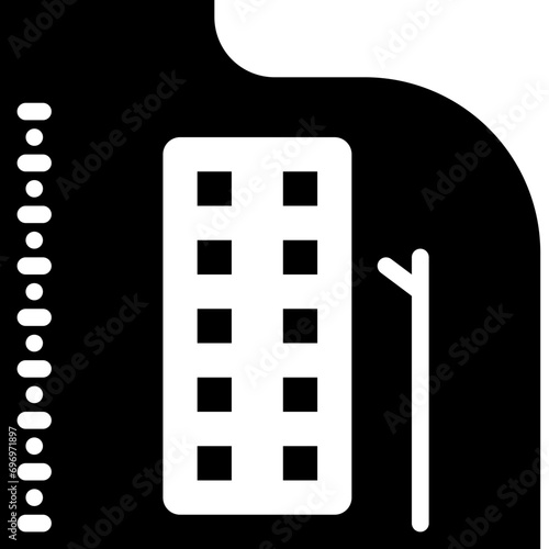 patch allergy test on back glyph style icons
