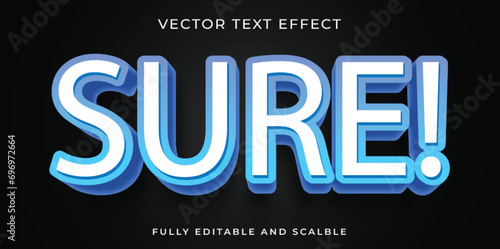 sure text effect design