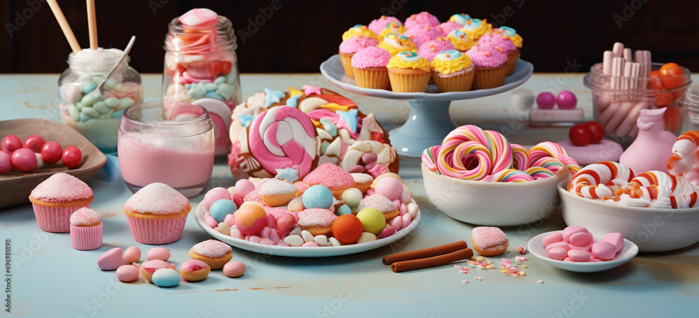 Naklejka premium Spend the day baking and decorating sweet treats