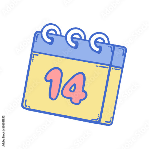 svg 14FEB love doodle element set
