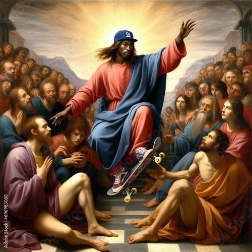 Jesus skateboard