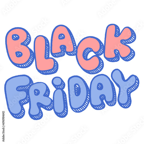 svg black friday doodle element set