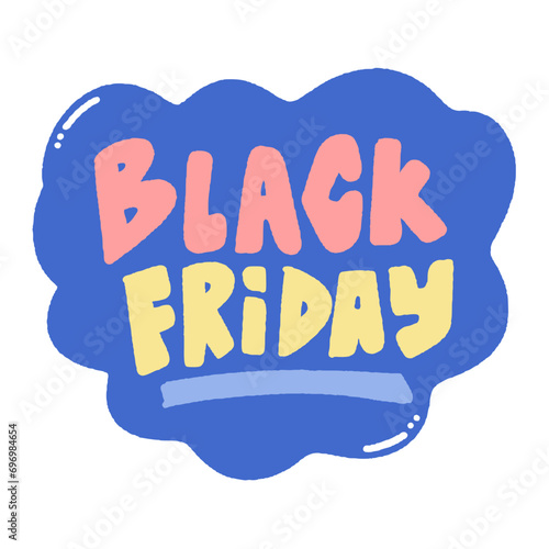 svg black friday doodle element set