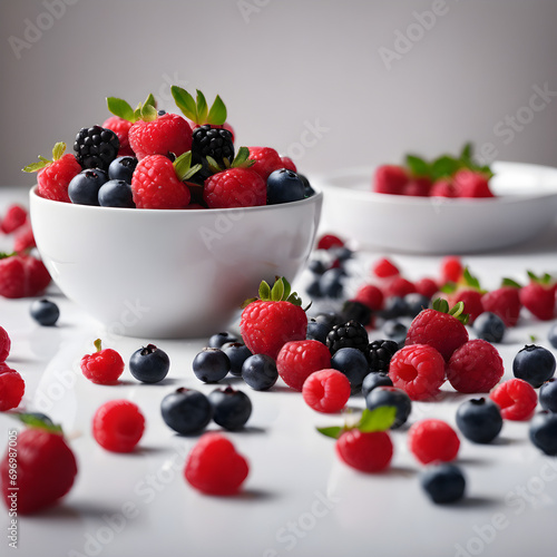 A bowl full of berries