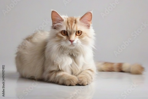 cat on a white background © TikTok