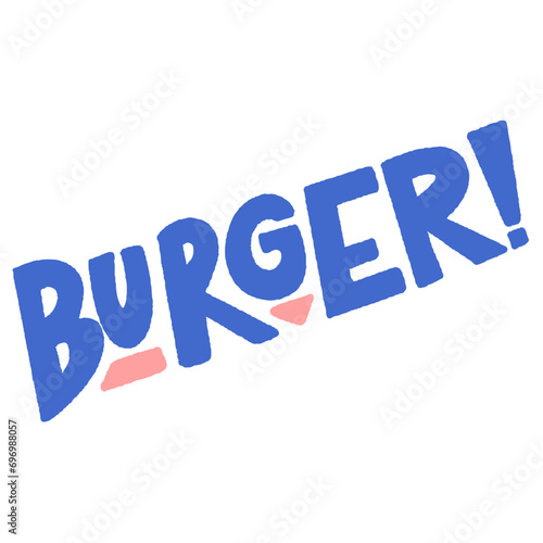 svg color yummy burger doodle element set