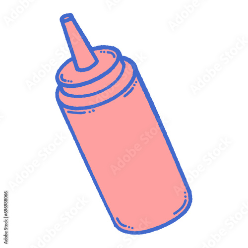 svg color yummy burger doodle element set