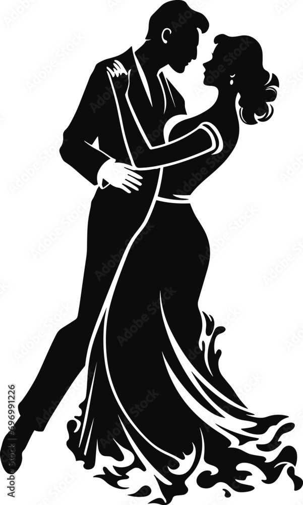 custom made wallpaper toronto digitalFlamenco Dance Couple Silhouette for Romantic Spanish Nights and Performances