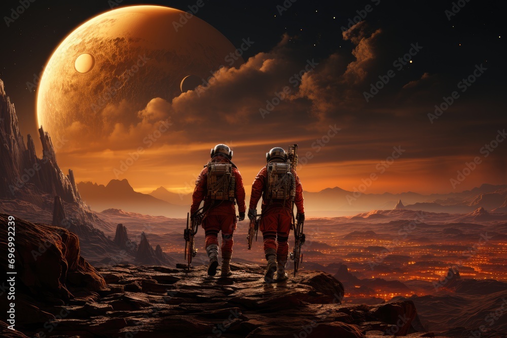 Humans on Mars fascinating concept of interplanetary exploration